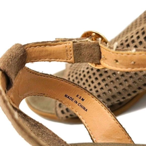 Steve Madden BARLOW 2" Block Heel Open Toe Ankle Booties Size 8.5M Brown - Picture 5 of 8